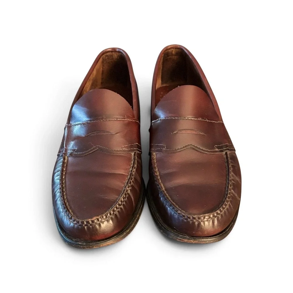Vintage Dexter USA Handsewn Leather Penny Loafers – Men's 9D – Oxblood